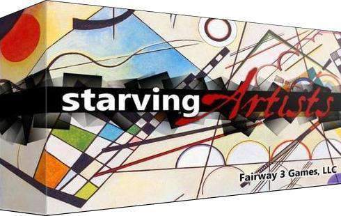 Starving Artists Kickstarter board game plus cheapest expansions/extras (new in shrink)