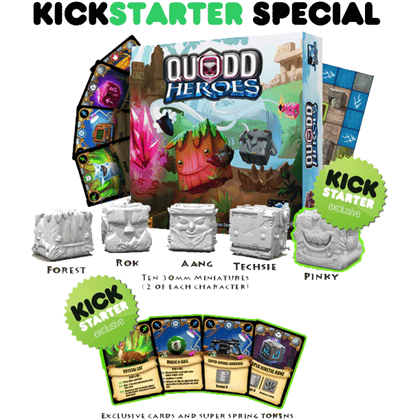 Wonderment Games Quodd Heroes Board Game Franchise