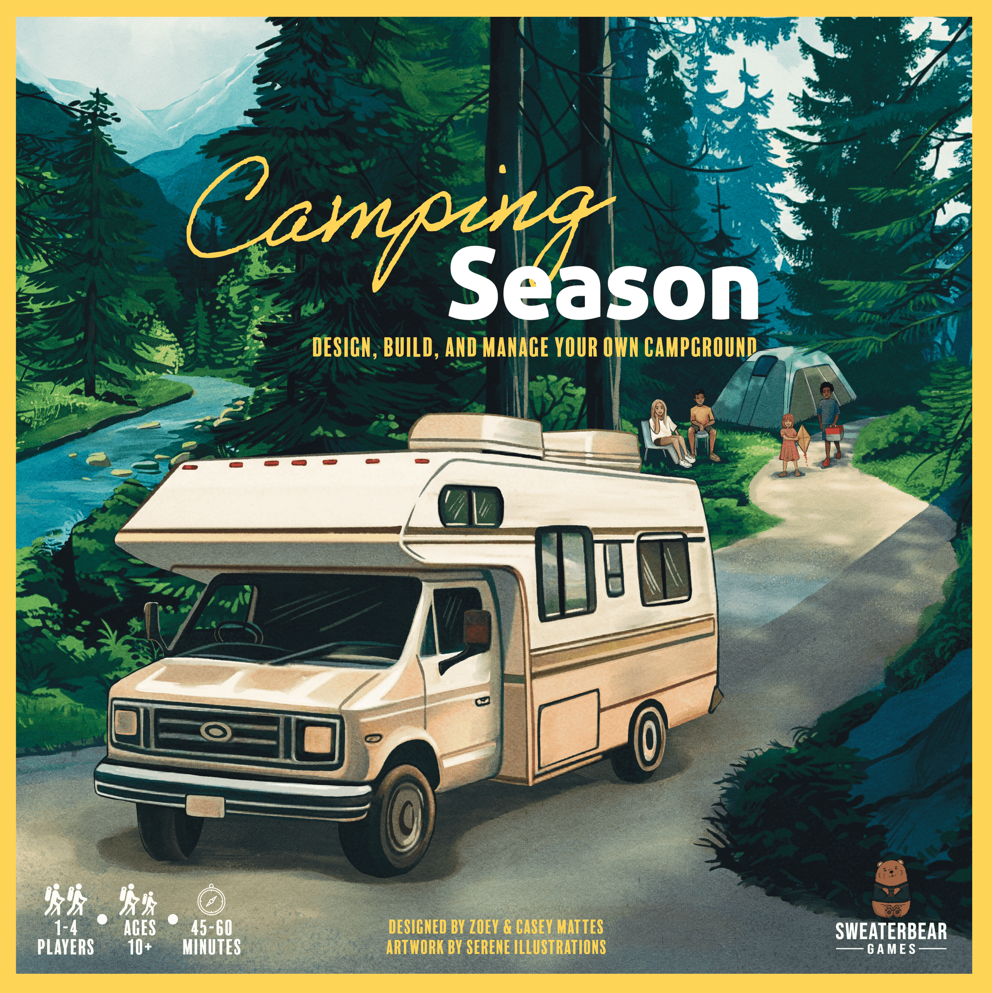 Camping Season:  Campfire Pledge Plus 5-6 Player Expansion (Kickstarter Pre-Order Special) Kickstarter Board Game Sweaterbear Games KS001946A