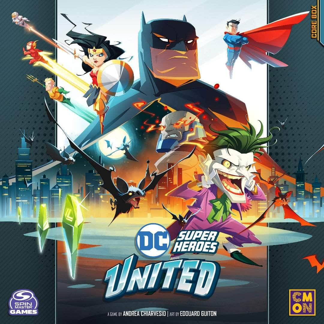 DC Super Heroes United: Locais de papelão (Kickstarter pré-encomenda especial) Kickstarter Board Game Acessório CMON KS001809A