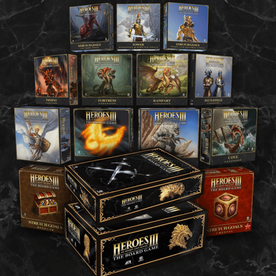 Heroes Of Magy & Magic III: All-In Big Boxes Predge (Kickstarter Pre-erityinen) Kickstarter Board Game Archon Studios KS001378B