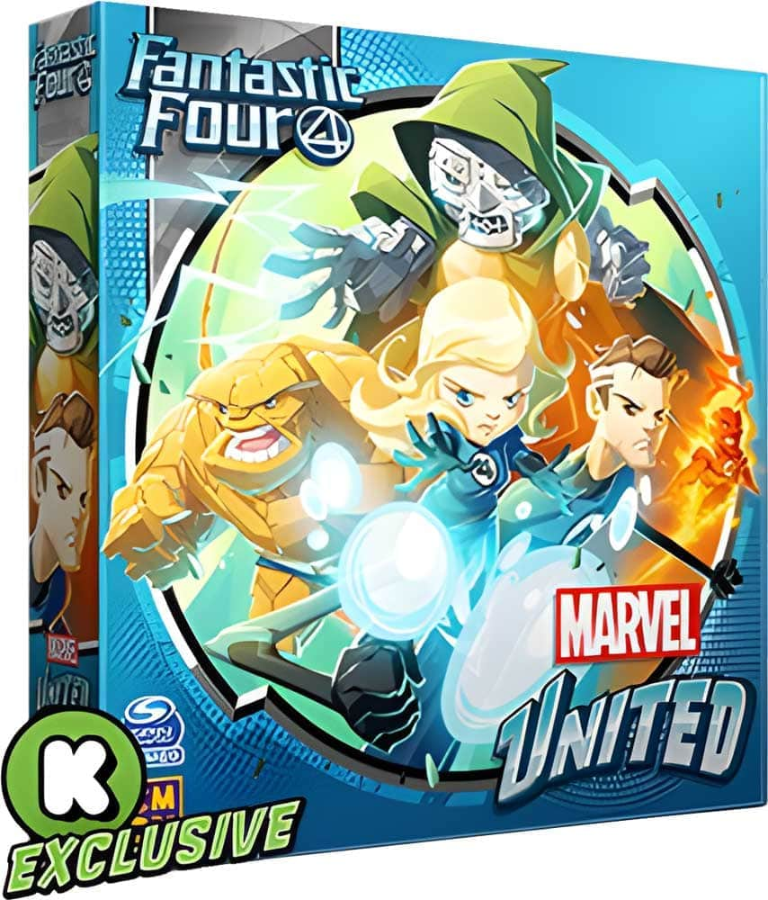 Marvel United: X-Men Fantastic 4 Expansion Bundle Ding & Dent (Kickstarter Special) Expansión del juego de mesa de Kickstarter CMON KS001099U