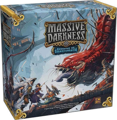 Massive Darkness: Dungeons of Shadowreach Dragons hoard spel allt-in löfte (Kickstarter förbeställning special) Kickstarter brädspel CMON KS001951A