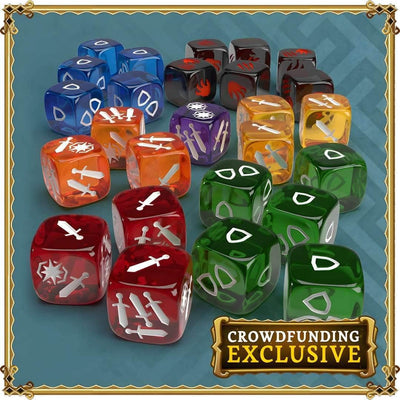 Massive Darkness: Dungeons of Shadowreach Underspire Plus Shadowreach Clear Dice Set (Kickstarter Pre-Order Special) Kickstarter Board Game Accessory CMON KS001939A