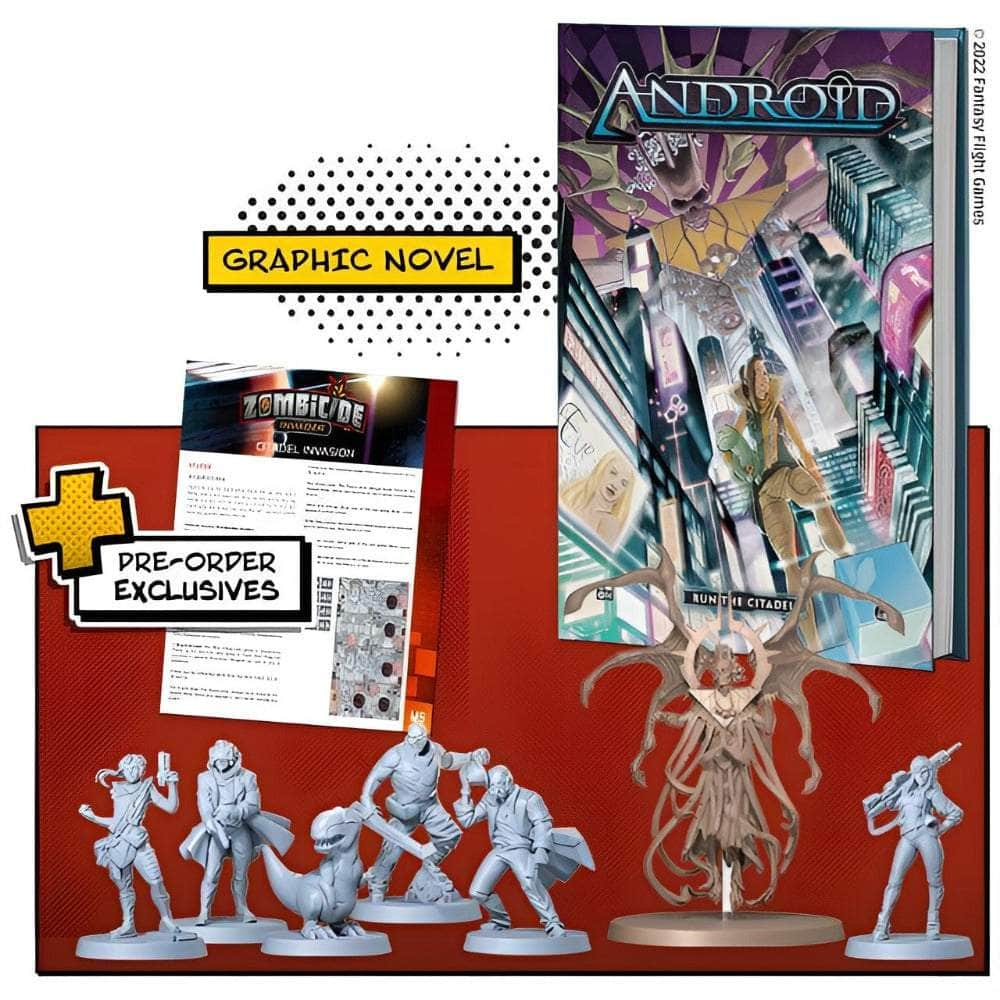 Zombicide: Invader Android Run The Citadel CMON Comics Vol. 2 Plus Promos  (Kickstarter Pre-Order Special)