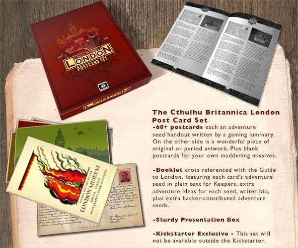 Cthulhu Britannica London Postcard Set Campaign Accessory