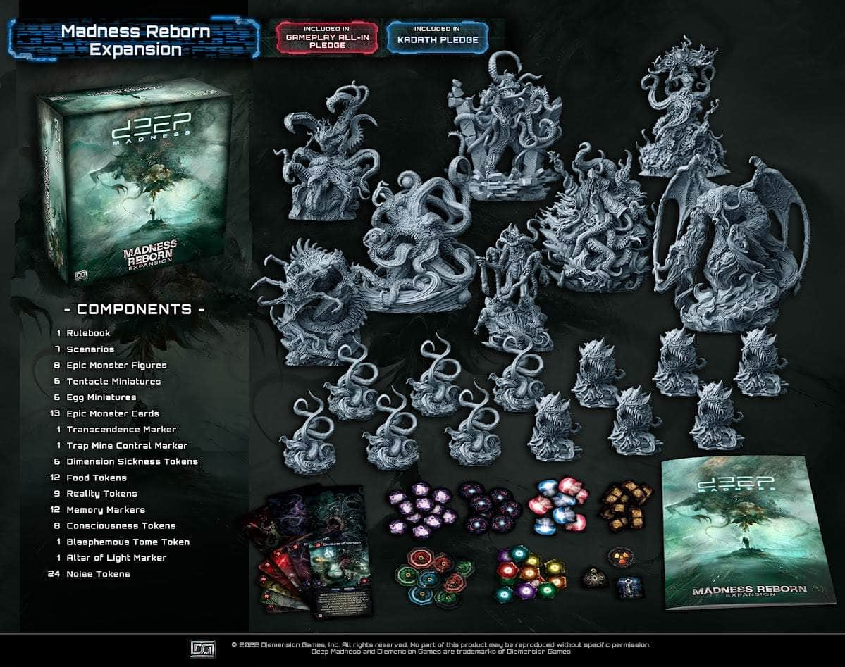 Deep Madness: Madness Reborn Expansion Kickstarter Board Game Expansion -  The Game Steward