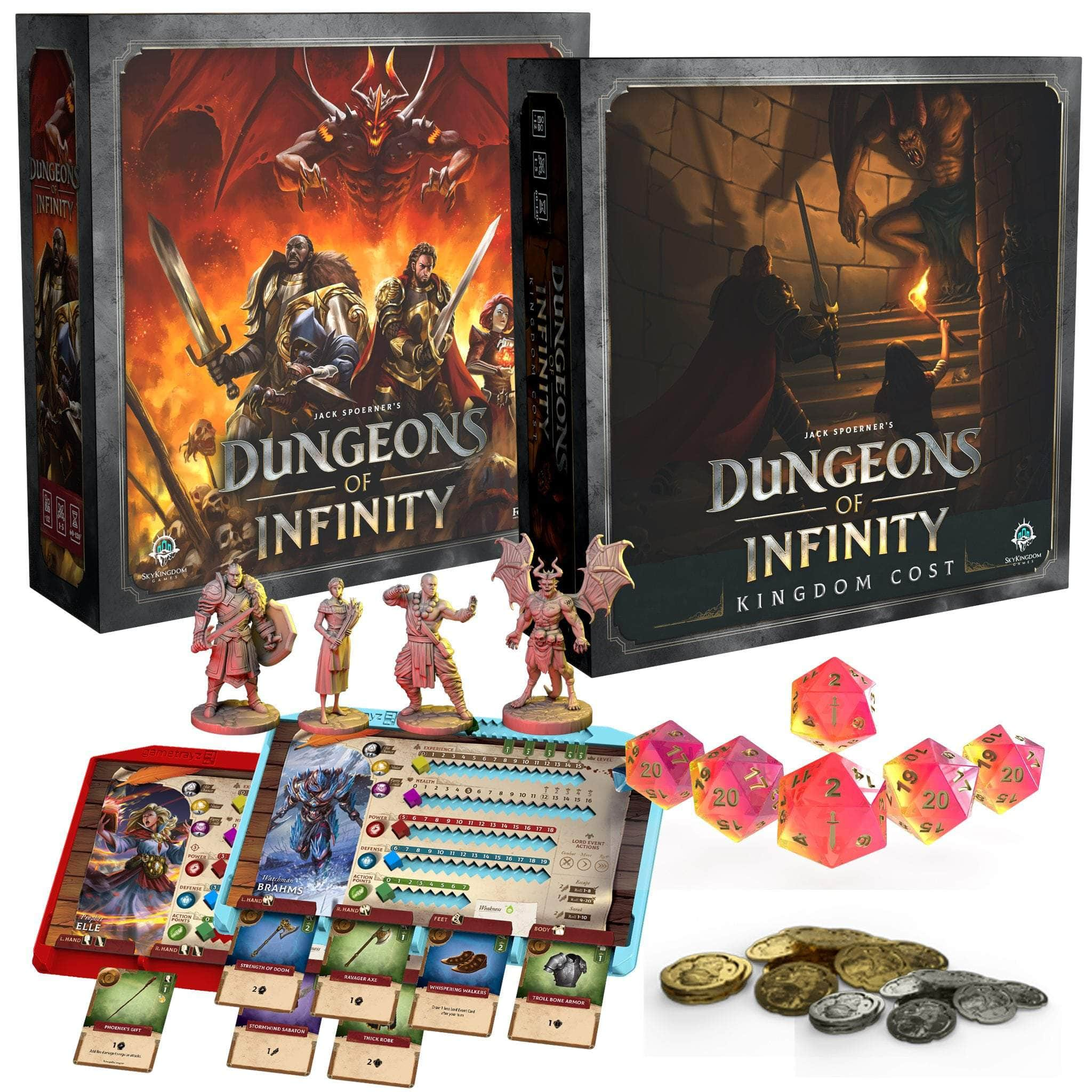 Dungeons of Infinity: Everything All-In Bundle Kickstarter Board Game - The  Game Steward