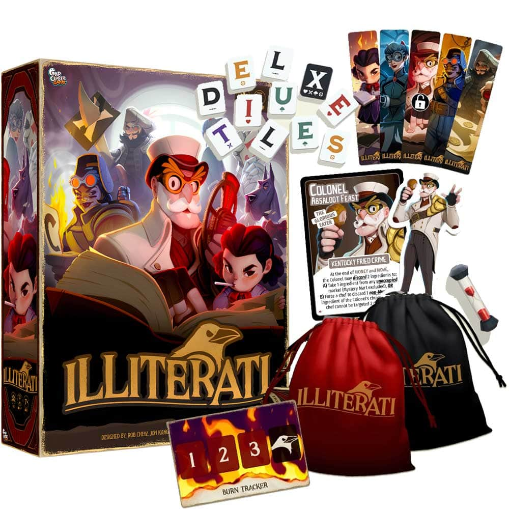 Illiterati: Deluxe Edition Kickstarter Board Game - The Game Steward