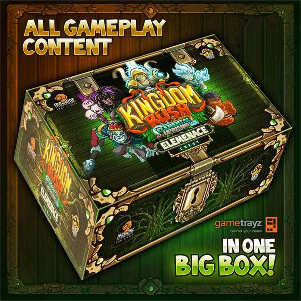 Kingdom Rush: Elemental Rising Elemenace Hoard Gameplay All-In Pledge  Kickstarter Board Game - The Game Steward