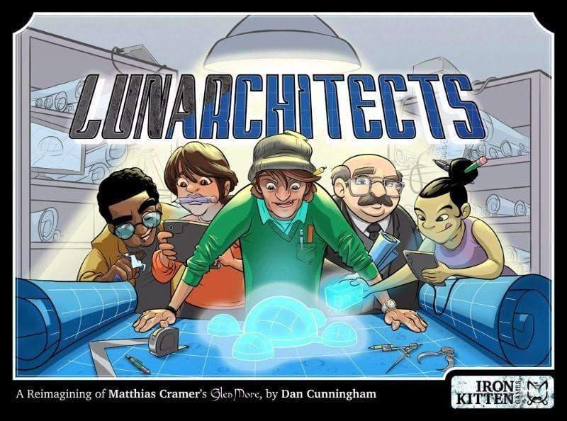 Lunarchitects: A Moonbase Planning euro-stílusú Boardgame (Kickstarter Special) Kickstarter társasjáték Iron Kitten Games