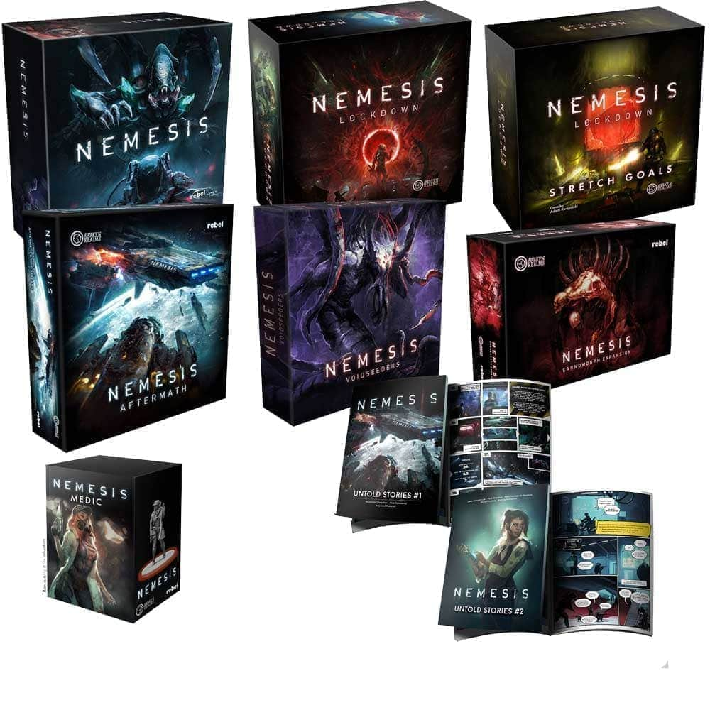 Nemesis: Gameplay All-In Pledge Kickstarter Board Game - The Game Steward