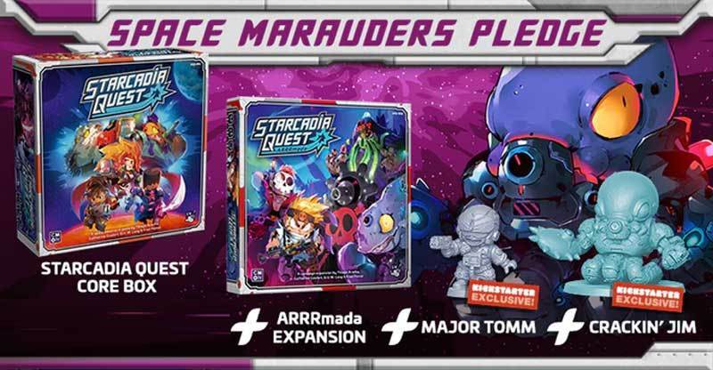 Starcadia Quest Space Marauders Pledge Kickstarter Board Game