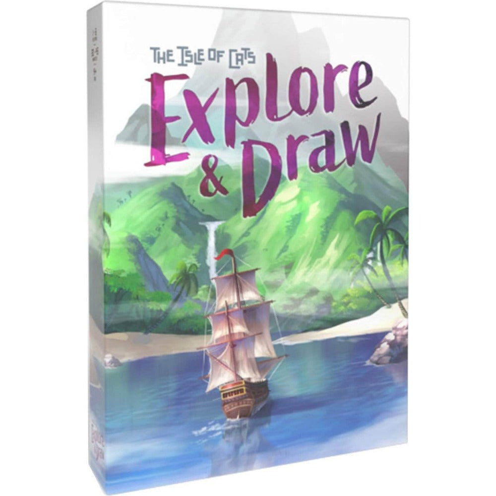 The Isle of Cats Explore and Draw Kickstarter Board Game - The Game Steward